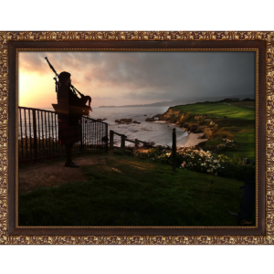 Bagpiper at Sunset Ritz Carlton Half Moon Bay CA