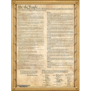 Constitution with Capitol Frame